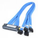 SuperMicro CBL-0103L SAS Cable - 1x Multi-Channel SAS to 4x single SAS/SATA HDD - 50cm