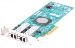 Emulex LightPulse LPE11002 Dual Port 4 Gbit/s Fibre Channel Host Bus Adapter/FC HBA, PCI-E - low profile