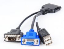 SuperMicro KVM Switch Cable SUVI 36 Pin to 9 Pin/15 Pin/2 USB - CBL-0218L 