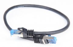 Ligawo Patchkabel/Netzwerkkabel/Network Cable - RJ45, Cat7 - 0.5 m - black