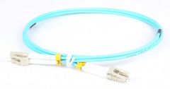 LC-LC Patchkabel/LWL Cable/Fibre Cable - OM3, multimode, duplex, 10 Gbit/s - 1m
