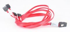 Molex SAS-Cable/Cable - 1x SFF-8087 to 4x single-SATA, 95cm - 79576-3005