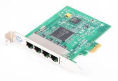 Perle Systems UltraPort4 Express Serial-Controller/Schnittstellenkarte - 4x RJ45 RS232, PCI-E x1 - 04002090