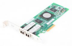 Dell QLE2462 Dual Port 4 Gbit/s Fibre Channel/FC Host Bus Adapter/HBA, PCI-E - 0KC184/KC184