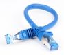 Ligawo Patchkabel/Netzwerkkabel/Network Cable - RJ45, Cat7 - 0.25 m - blue