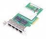 Fujitsu PRO/1000 PT Quad Port Gigabit Server Adapter/сетевая карта PCI-E - D2745-A11 - low-profile